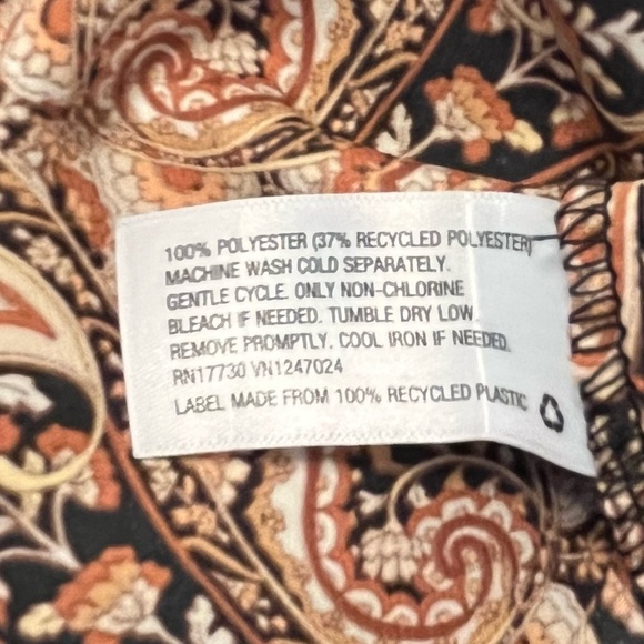 Noli Lotan and Target Black and Brown Paisley Print Slip Dress Size Medium - Picture 12 of 15